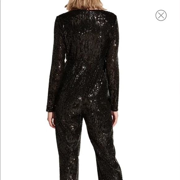 Dita Sequin Long Sleeve Jumpsuit BARDOT size XS - Picture 4 of 8